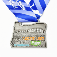 Individuelle Werbeartikel Design Sport Silber Metall Medaillon Medaille